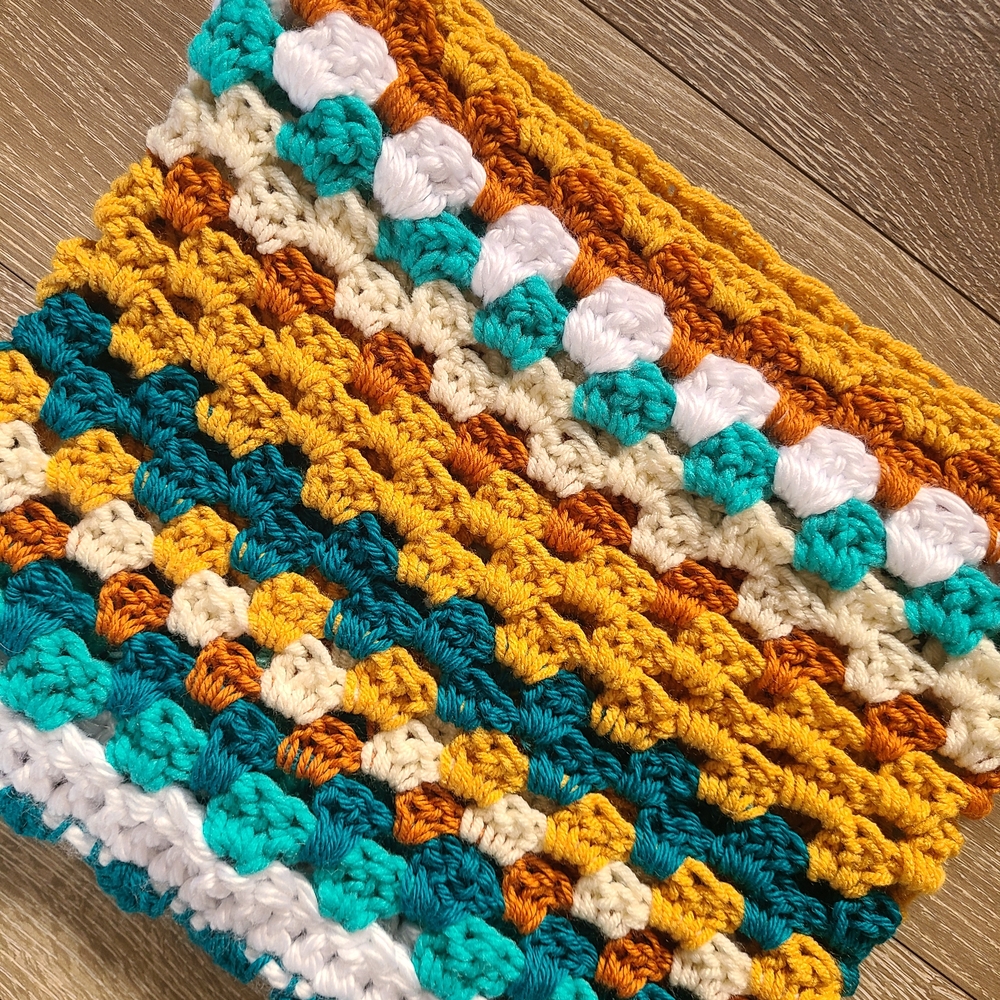 Colorful Crochet Cowl Neck Chunky Circle Infinity Scarf MADE TO ORDER
